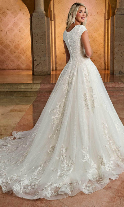 Rachel Allan RB4166 - Scoop Embroidered Bridal Gown