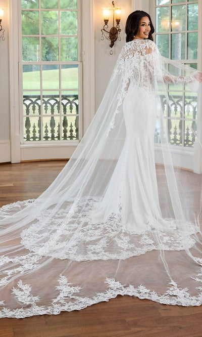 Rachel Allan RB4178 - Off Shoulder Petal Train Bridal Gown