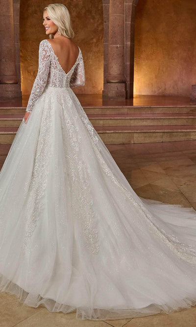 Rachel Allan RB4180 - Sequin Lace Bridal Gown