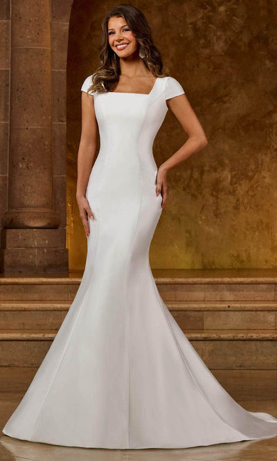 Rachel Allan RB5036 - Square Neck Mermaid Bridal Gown