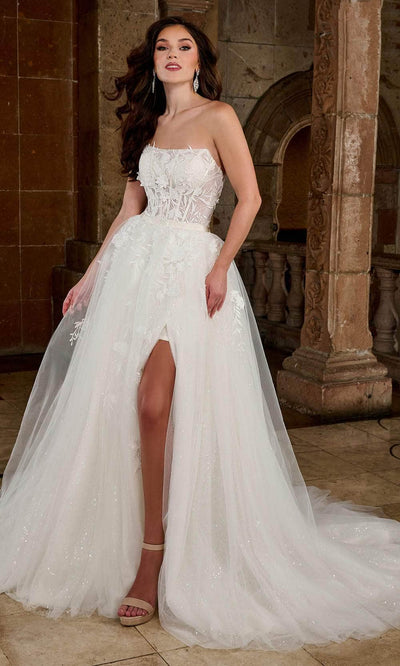 Rachel Allan RB5053 - Strapless Embroidered Gown