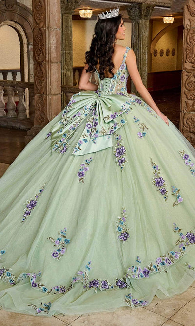 Rachel Allan RQ2182 - Floral Embroidered Sleeveless Ballgown