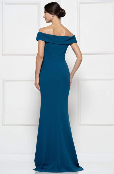 Rina Di Montella - RD2690 Embellished Off-Shoulder Sheath Dress Evening Dresses