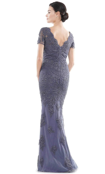 Rina Di Montella - RD2710 Scallop V-Neck Embroidered Mesh Gown Mother of the Bride Dresses