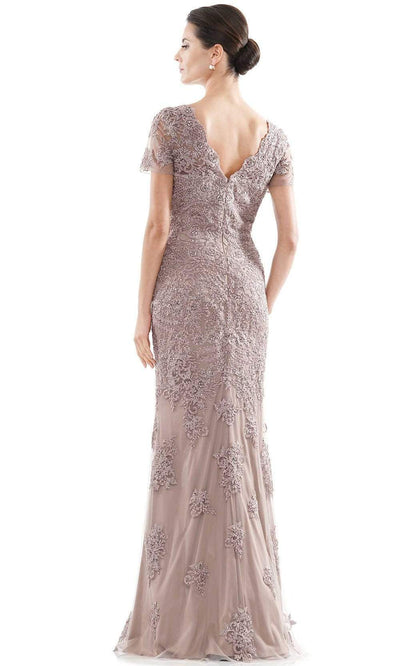Rina Di Montella - RD2710 Scallop V-Neck Embroidered Mesh Gown Mother of the Bride Dresses