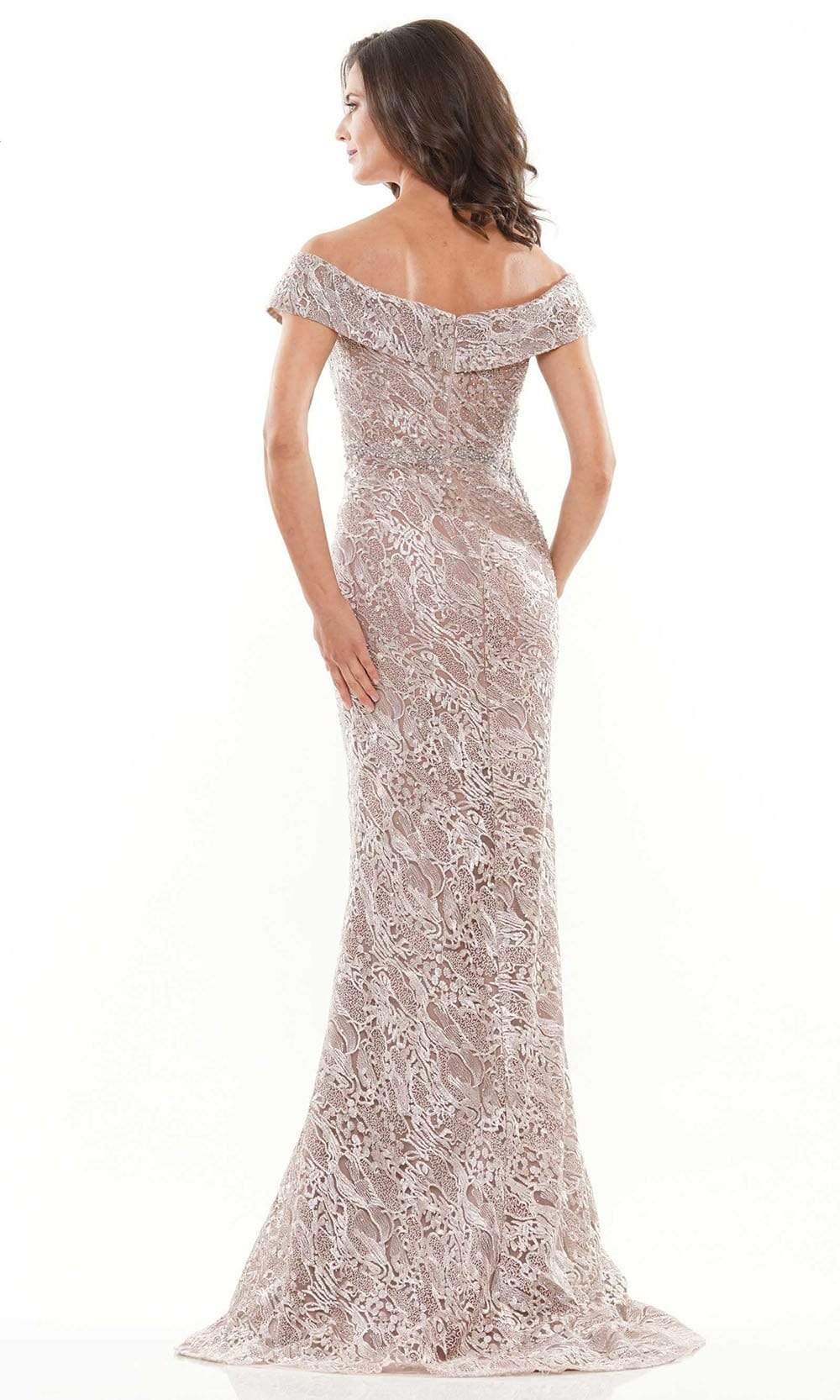 Rina Di Montella - RD2740 Off Shoulder Ornate Lace Gown Mother of the Bride Dresess