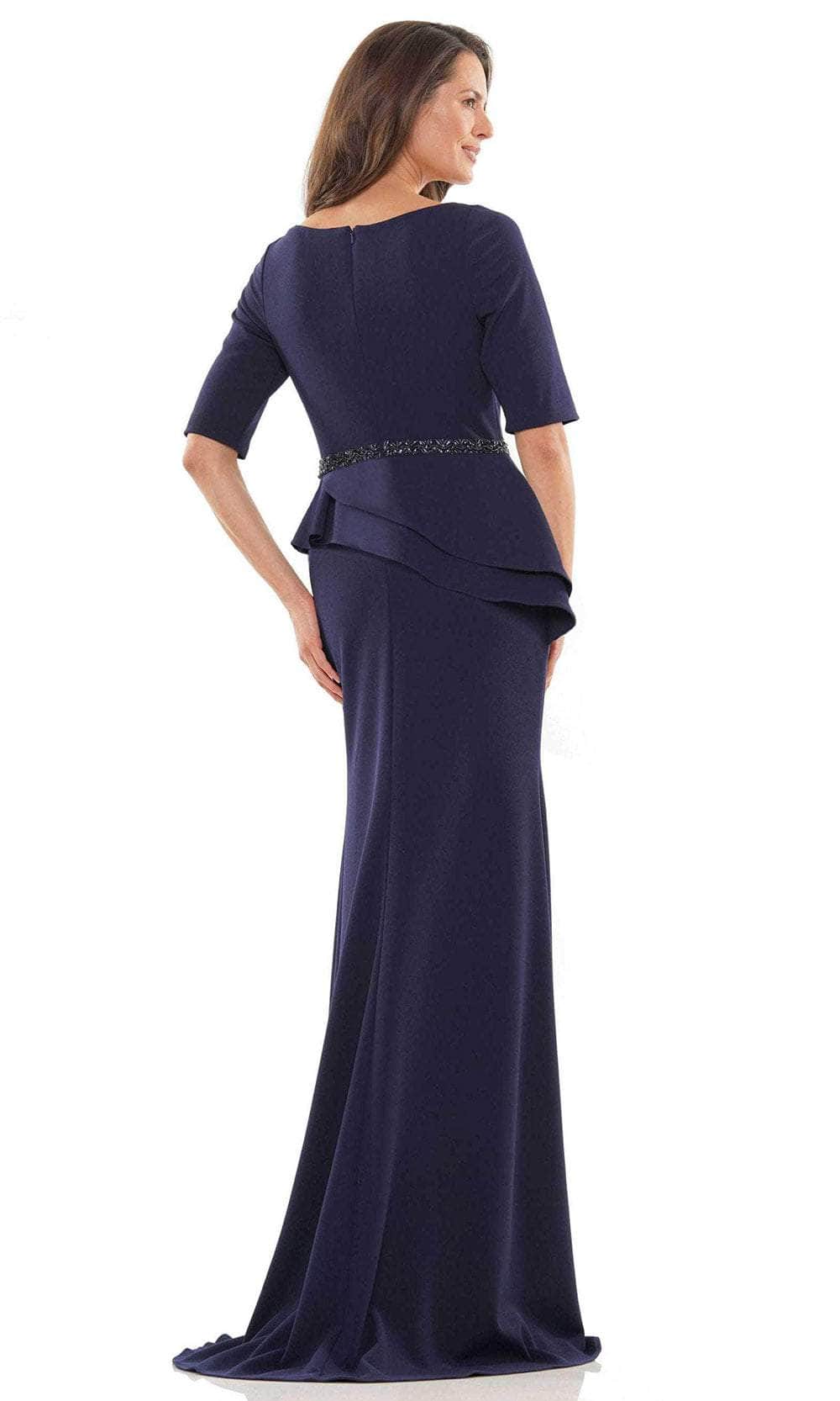 Rina Di Montella RD2761 - 3/4 Sleeves Square Neck Long Dress Special Occasion Dress