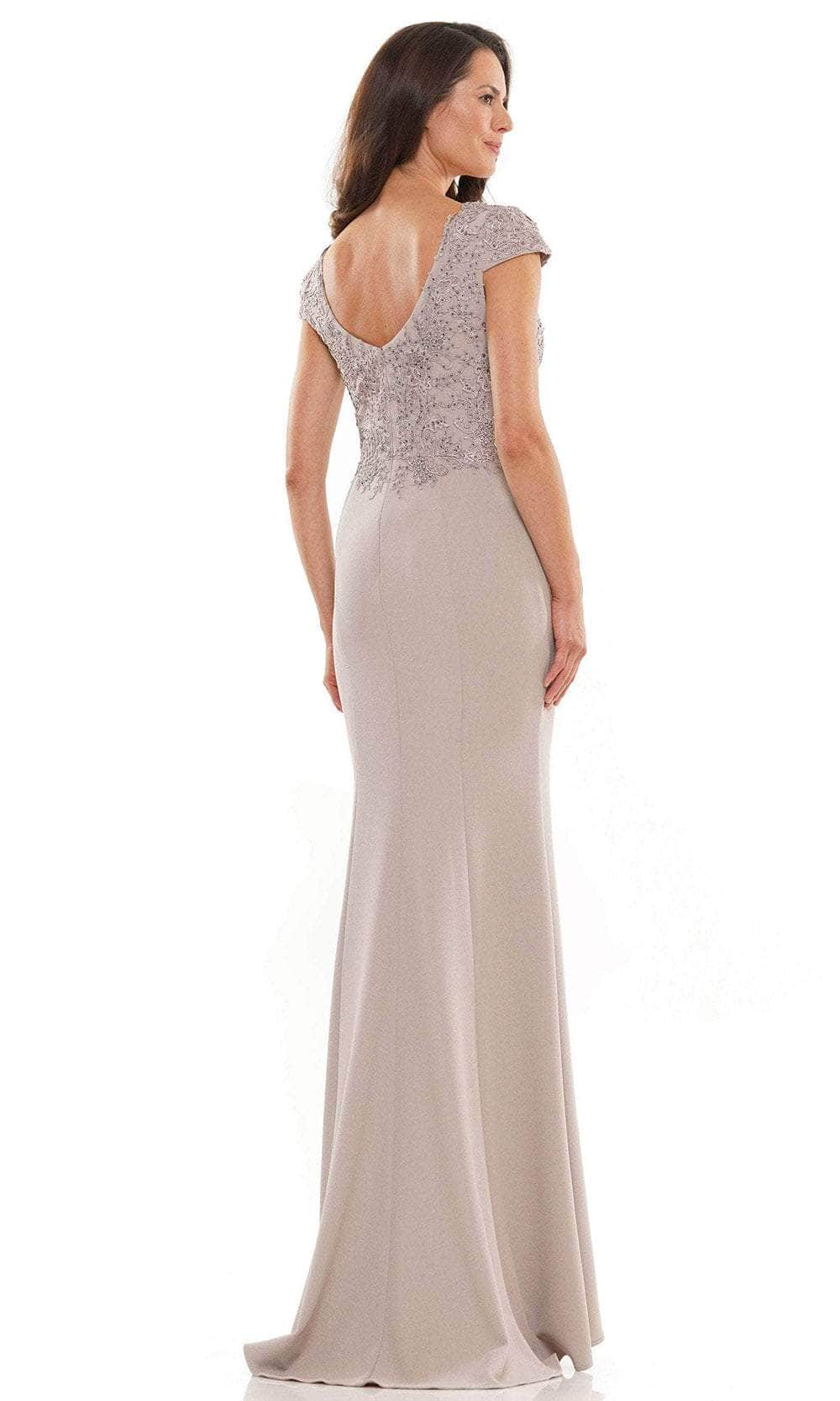 Rina Di Montella RD2763 - Cap Sleeve V-Neck Long Dress Special Occasion Dress