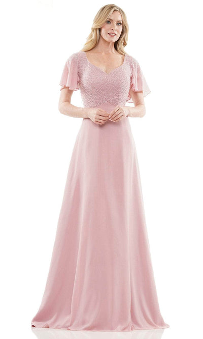 Rina di Montella RD2907 - A-Line Gown 8 / Rose Pink