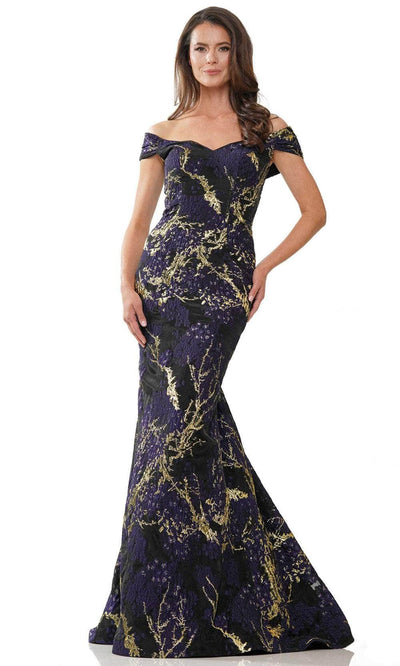 Rina di Montella RD2952 - Printed Dress 4 / Blue Black