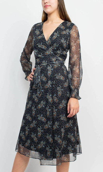 Sage Collective SU05D26 - Paisley A-Line Long Dress Cocktail Dresses