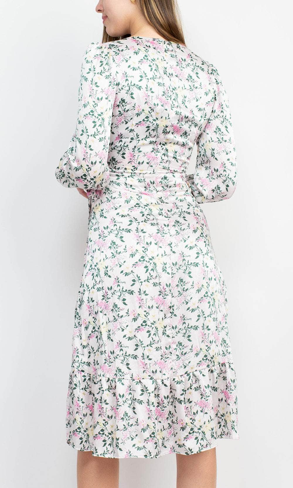 Sage Collective SU07D06 - Floral A-Line Long Dress Cocktail Dresses