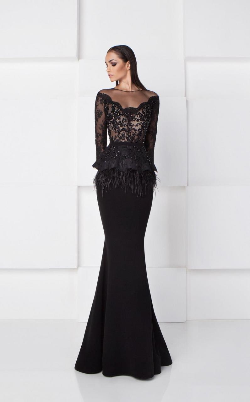 Saiid Kobeisy - 2790 Scalloped Trumpet Gown - 1 pc Green in size 8 Available CCSALE 8 / Green
