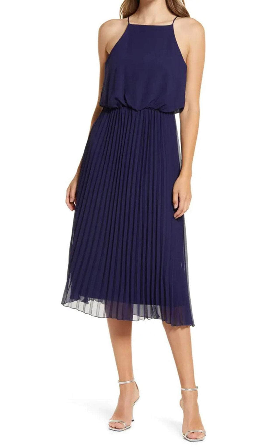 sam edelman dresses Sam Edelman 02S658 - Tea-Length Chiffon A-Line Dress