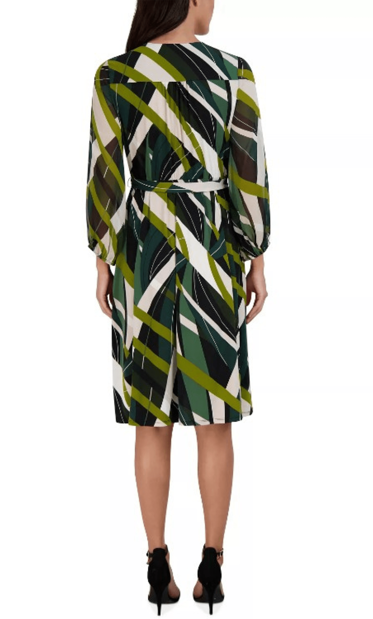 Sandra Darren 75766 - Multi Print Long Sleeve Short Dress Cocktail Dresses