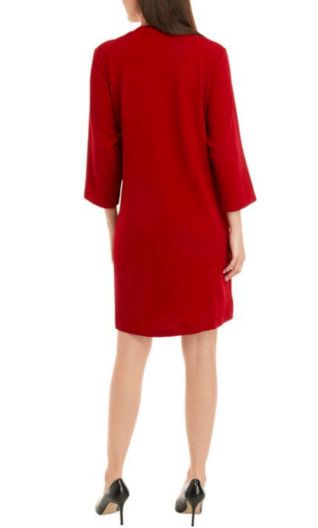 Sandra Darren 75869 - Knee-Length Bubble Crepe Column Dress Sandra Darren 75869 - Knee-Length Bubble Crepe Column Dress
