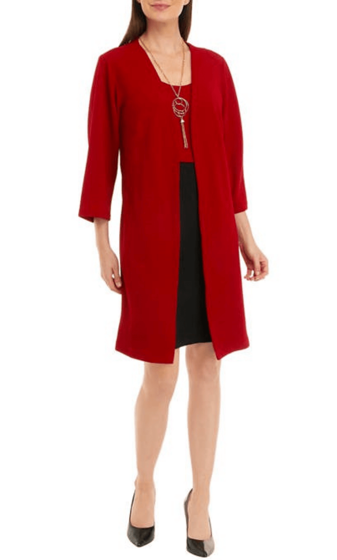 Sandra Darren 75869 - Knee-Length Bubble Crepe Column Dress Sandra Darren 75869 - Knee-Length Bubble Crepe Column Dress