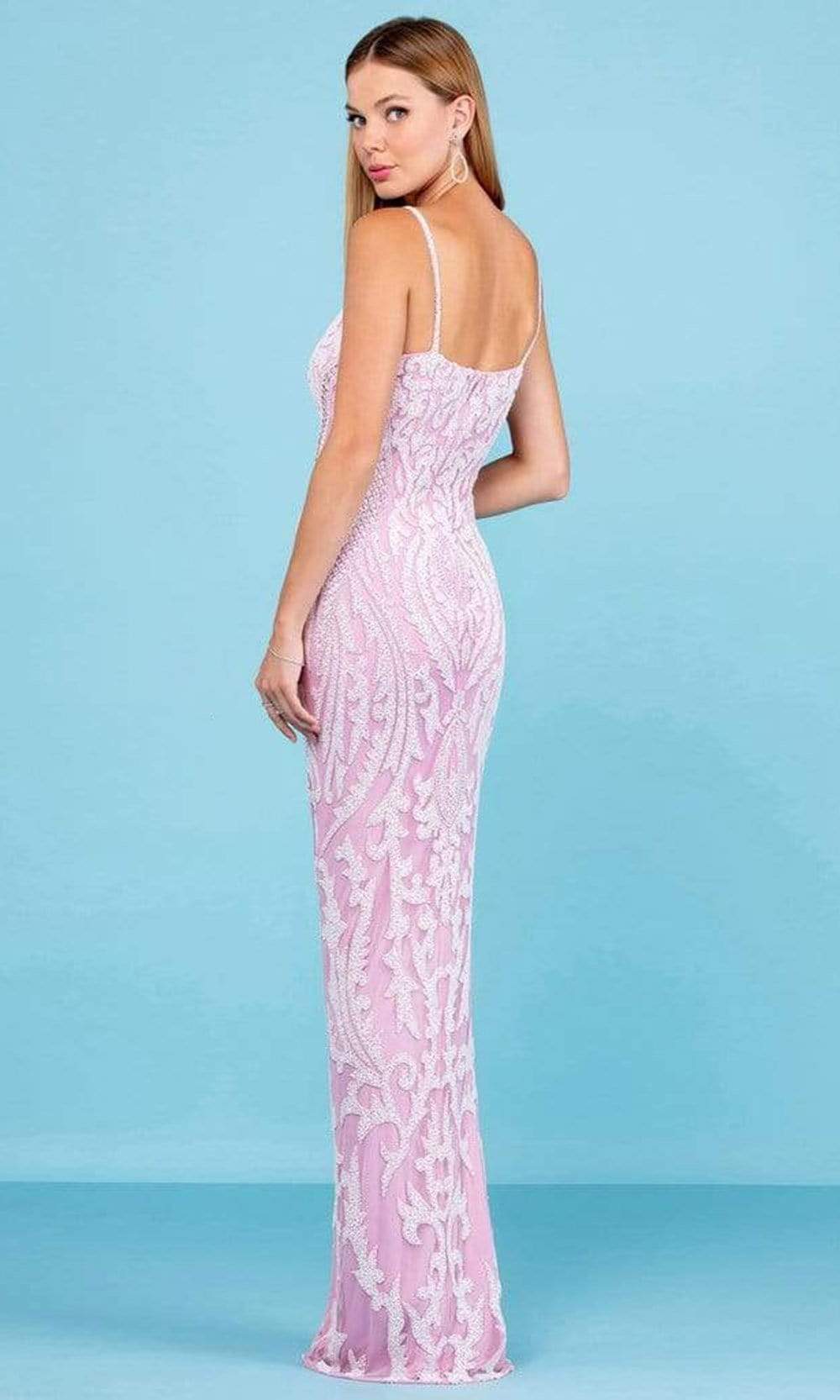 SCALA - 60263 Scoop Beaded Sheath Gown Special Occasion Dress
