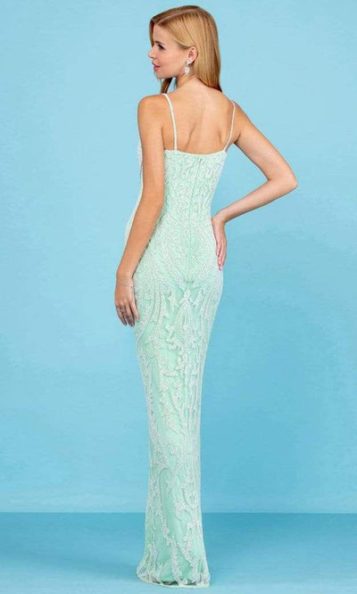 SCALA - 60263 Scoop Beaded Sheath Gown Special Occasion Dress