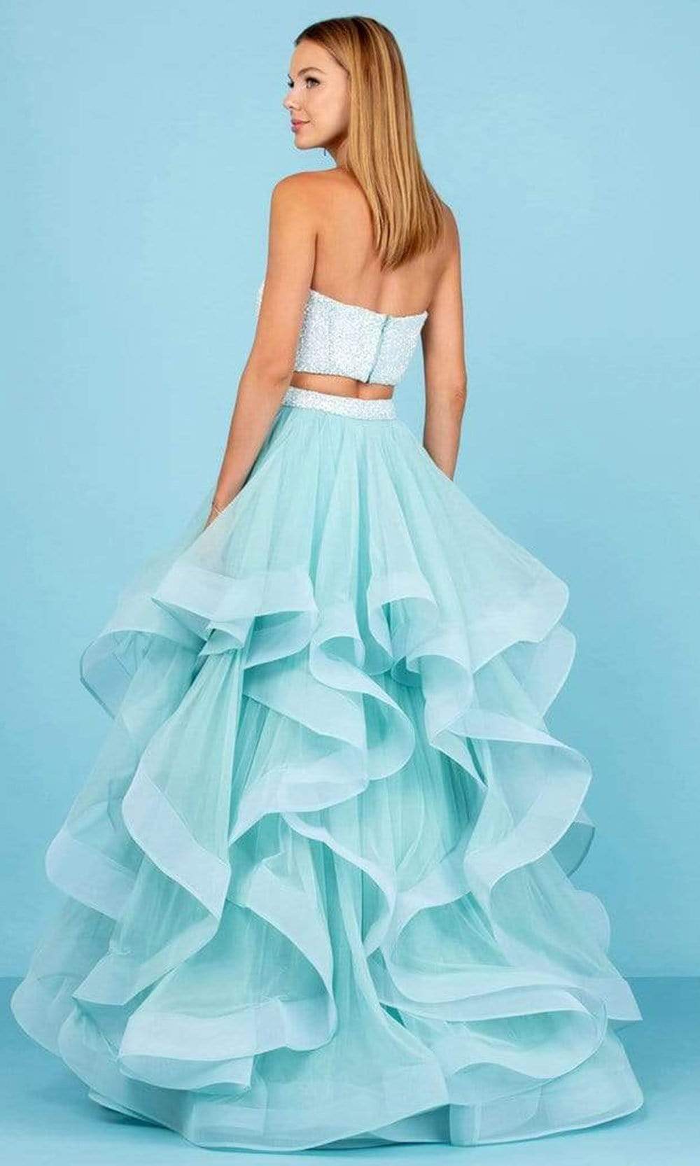 SCALA - 60268 Strapless Two Piece Gown Special Occasion Dress