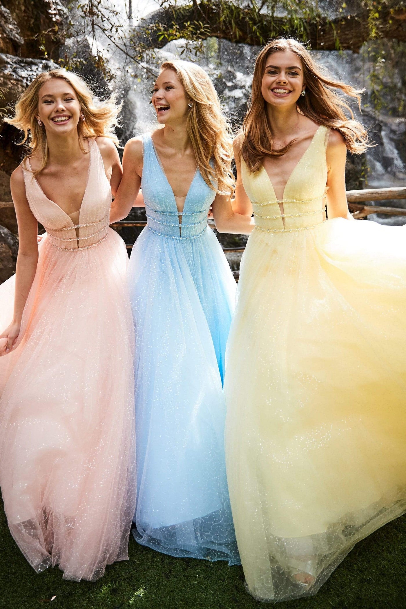 Sherri Hill - 51676 Sequin-Beaded Glitter A Line Dress Prom Dresses 00 / Blush