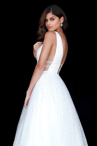 Sherri Hill - 51676 Sequin-Beaded Glitter A Line Dress Prom Dresses