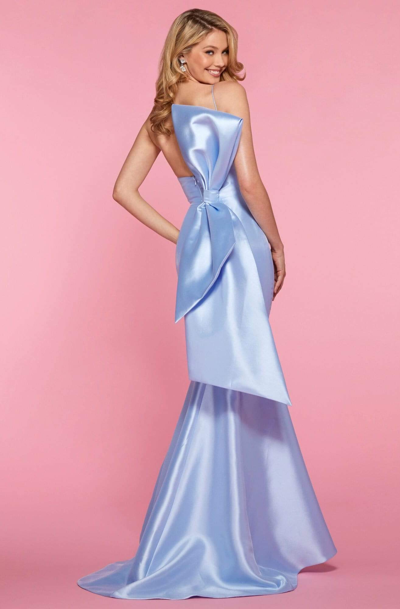 Sherri Hill - 53336 Bow-Accented Long Mermaid Dress Prom Dresses