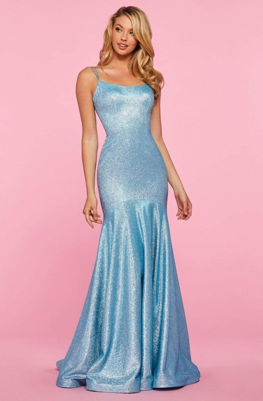 Sherri Hill - Sleeveless Formal Dress 53370SC In Blue
