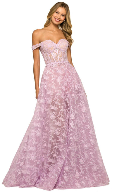 Sherri Hill 55393 - Sweetheart See-Through A-line Gown Evening Dresses