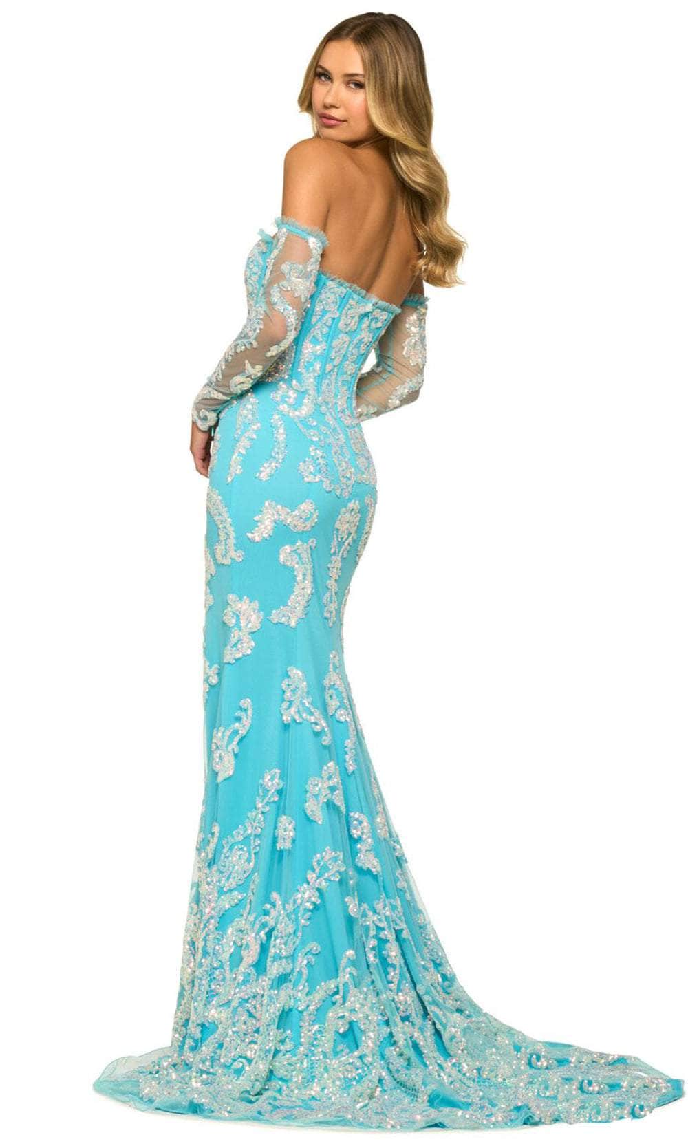 Sherri Hill 55425 - Strapless Sequin Lace Prom Gown Special Occasion Dress