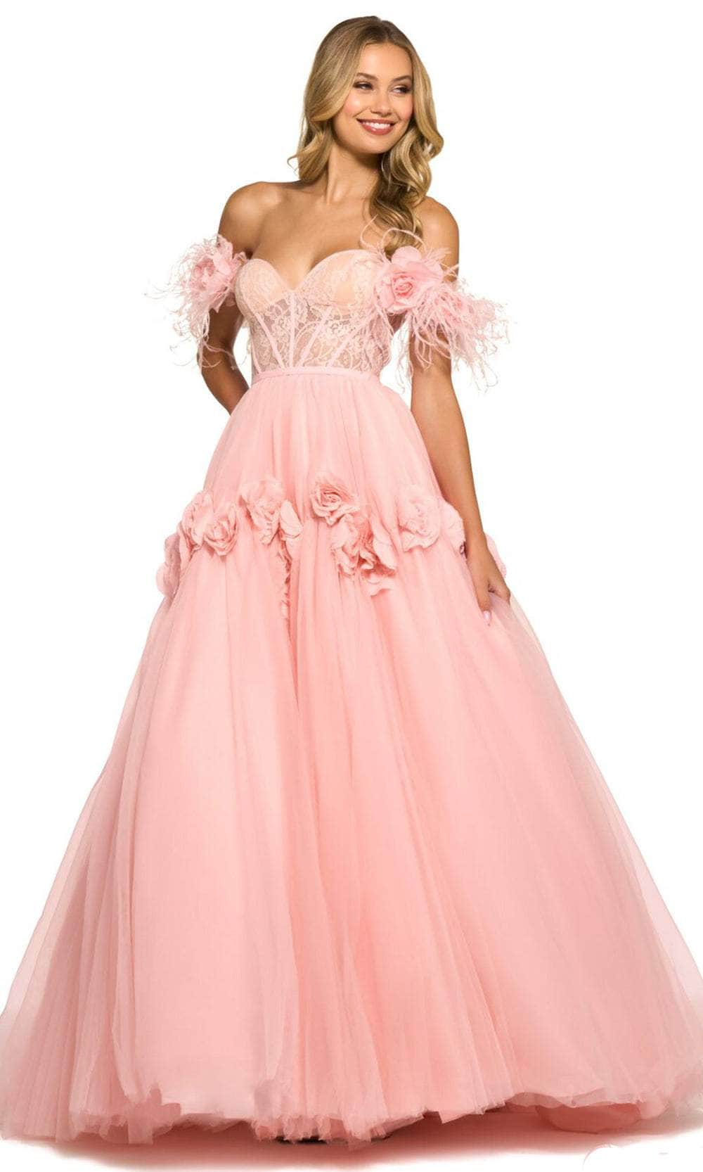 Sherri Hill 55429 - Feathered Ballgown Evening Dresses