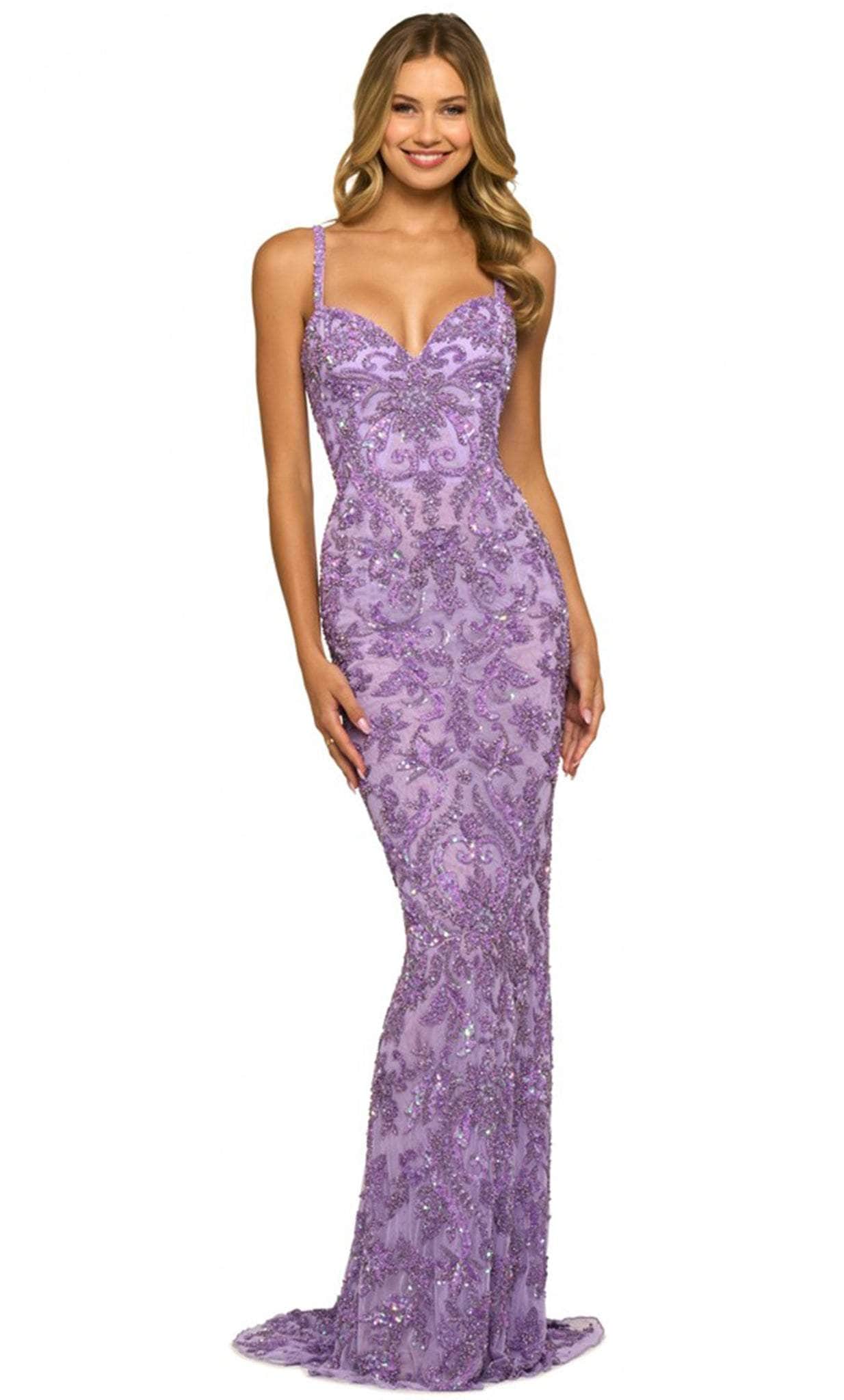 Sherri Hill 55452 - Sweetheart Neck Dress Evening Dresses 000 / Lilac