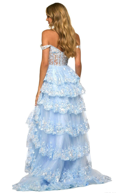 Sherri Hill 55500 - Sweetheart Tiered A-Line Prom Gown Prom Gown
