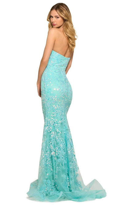 Sherri Hill 55501 - Sequin Embellished Strapless Prom Gown Prom Dresses