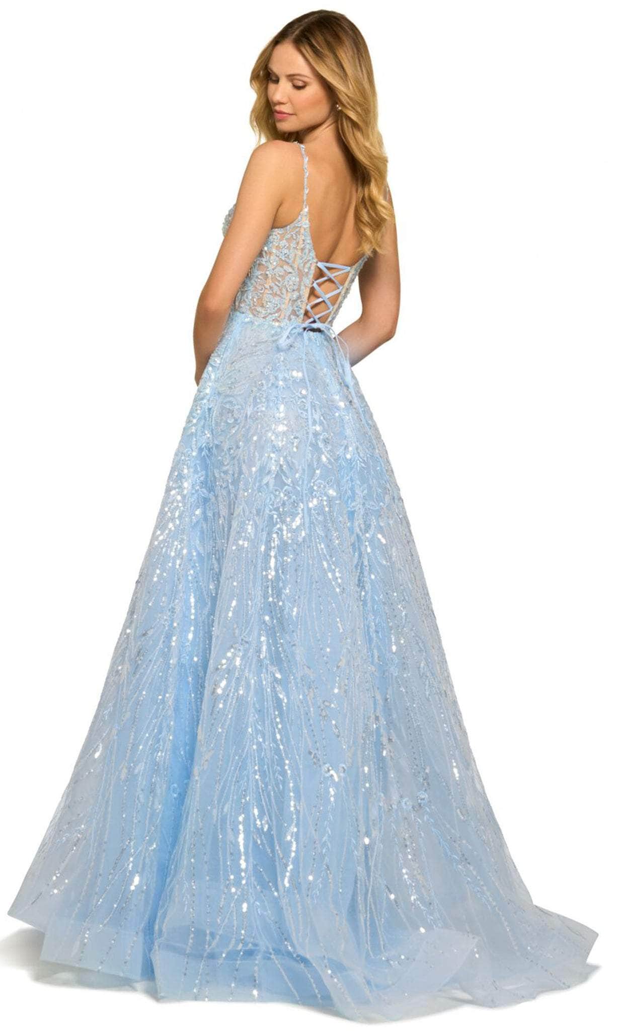 Sherri Hill 55532 - Sequined Lace Prom Gown Special Occasion Dress