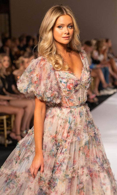 Sherri Hill 55541 - Sweetheart Floral Print Prom Gown Prom Gown