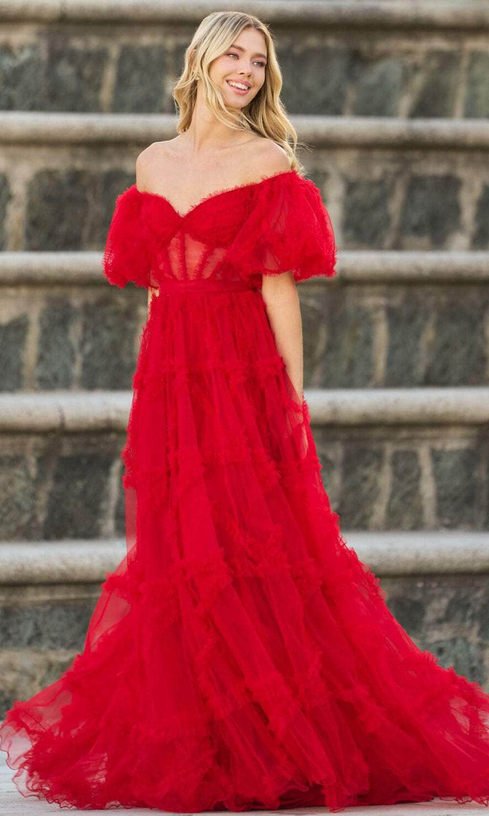 Sherri Hill 55558 - Sweetheart Prom Gown Prom Gown 000 / Red
