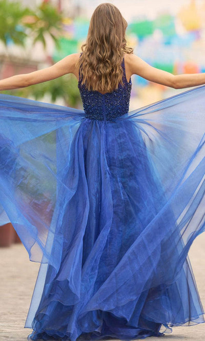 Sherri Hill 55567 - Fit and Flare Embellished Long Gown Prom Desses