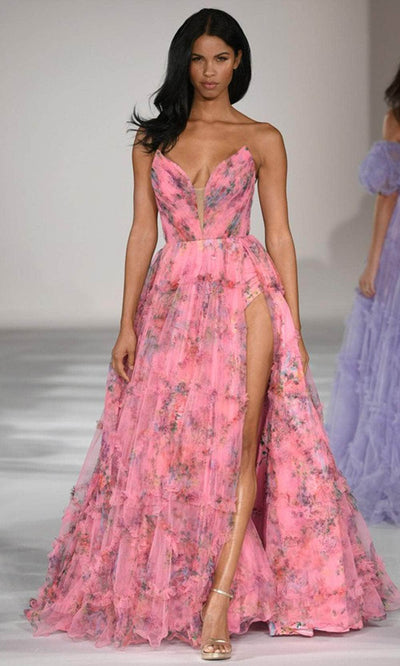 Sherri Hill 55620 - Strapless Corset Body Suit Gown Evening Dresses