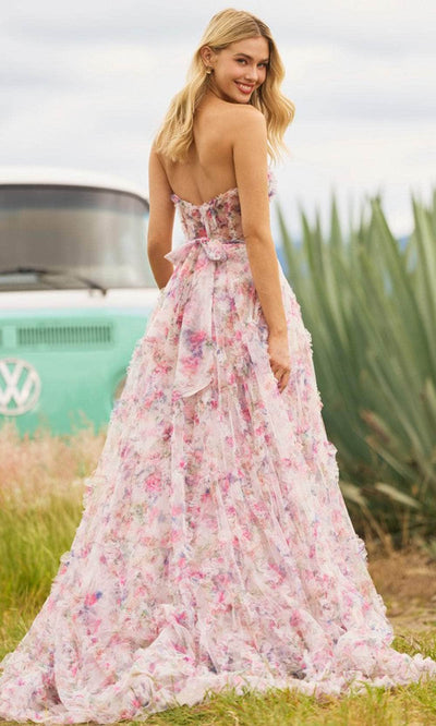 Sherri Hill 55623 - Floral Corset Evening Dress Evening Dresses