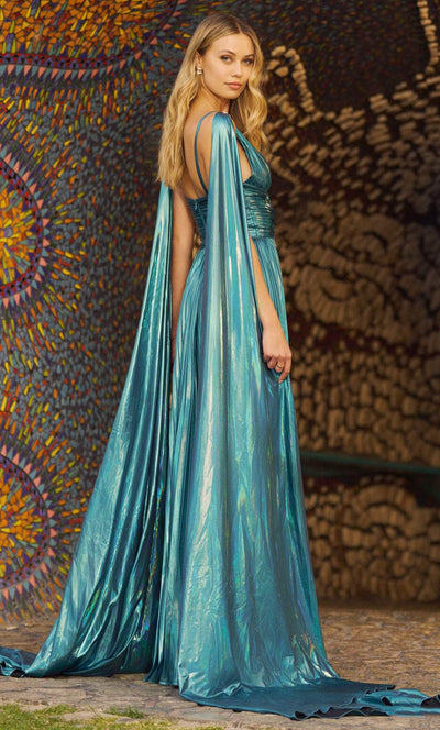 Sherri Hill 55780 - Metallic Shimmer Pleated Gown Special Occasion Dress