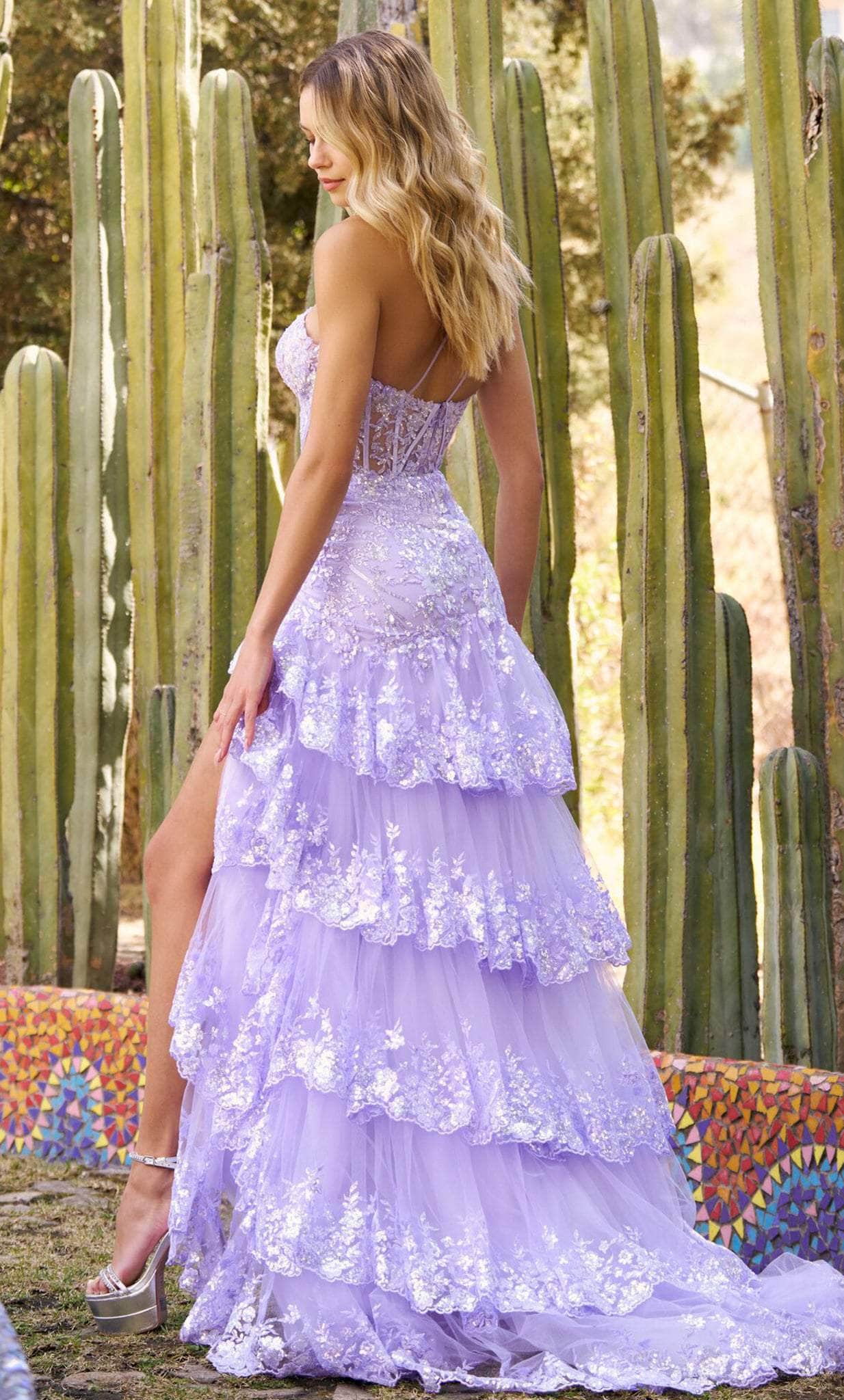 Sherri Hill 55800 - One Shoulder Tiered Prom Dress Prom Dresses