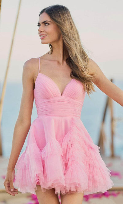 Sherri Hill 55818 - Sleeveless Ruched Bodice Cocktail Dress Cocktail Dresses