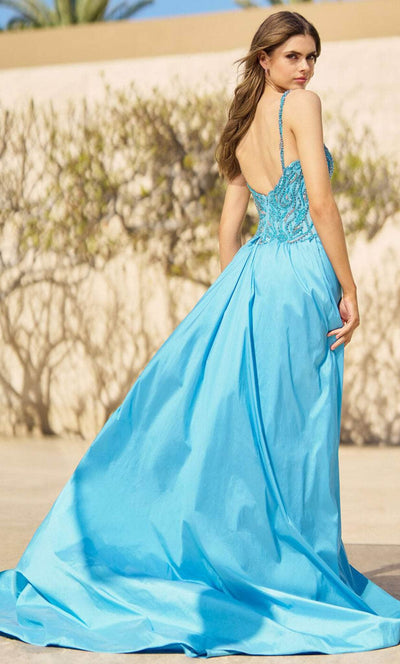 Sherri Hill 55935 - Bead-Detailed Long Sheath Gown with Overskirt Evening Dresses