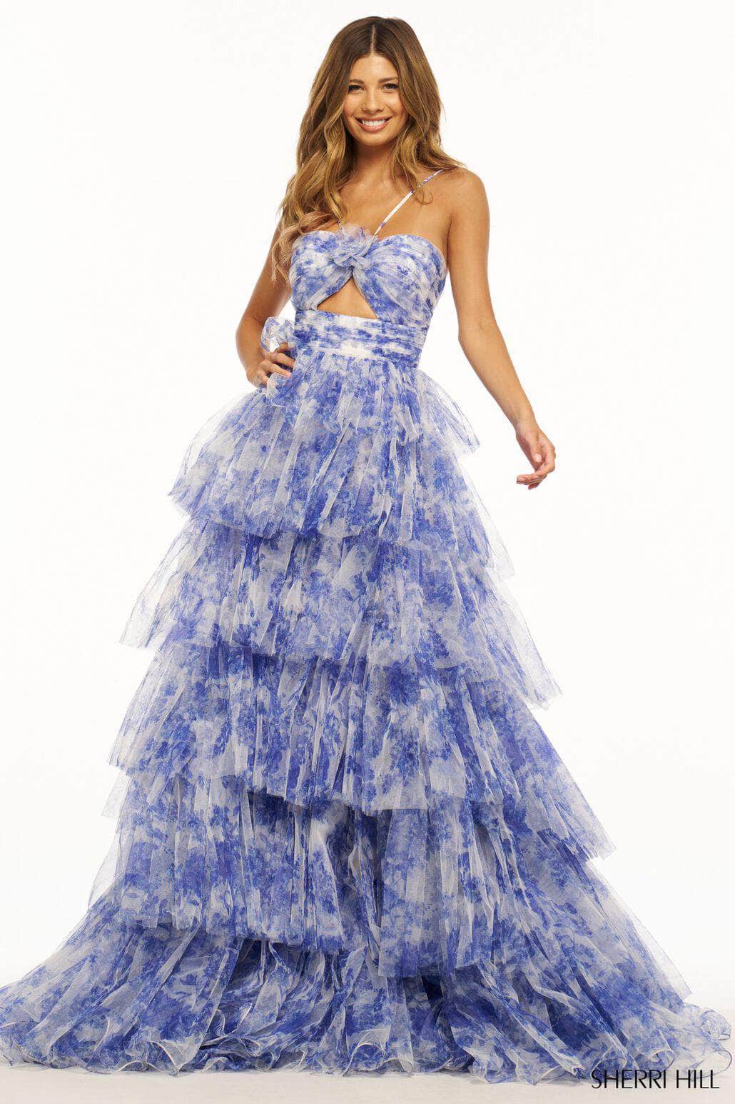 Sherri Hill 55980 - Ruched Tiered Prom Dress Special Occasion Dress