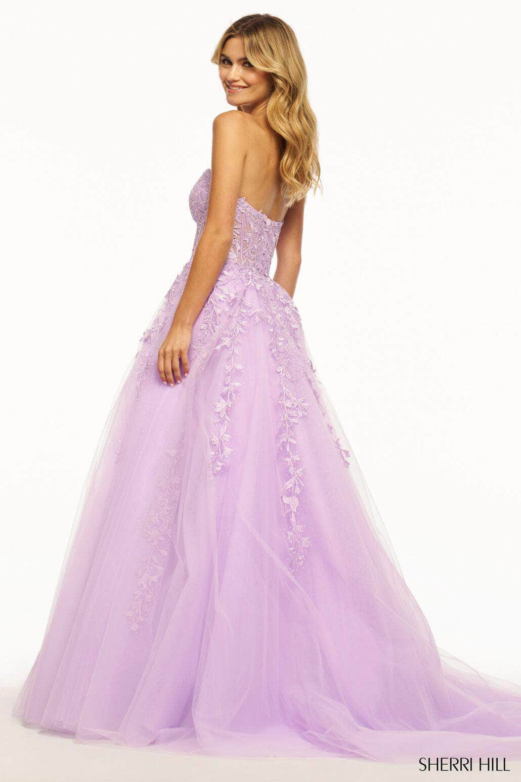 Sherri Hill 55993 - Scoop Illusion Corset Ballgown Special Occasion Dress