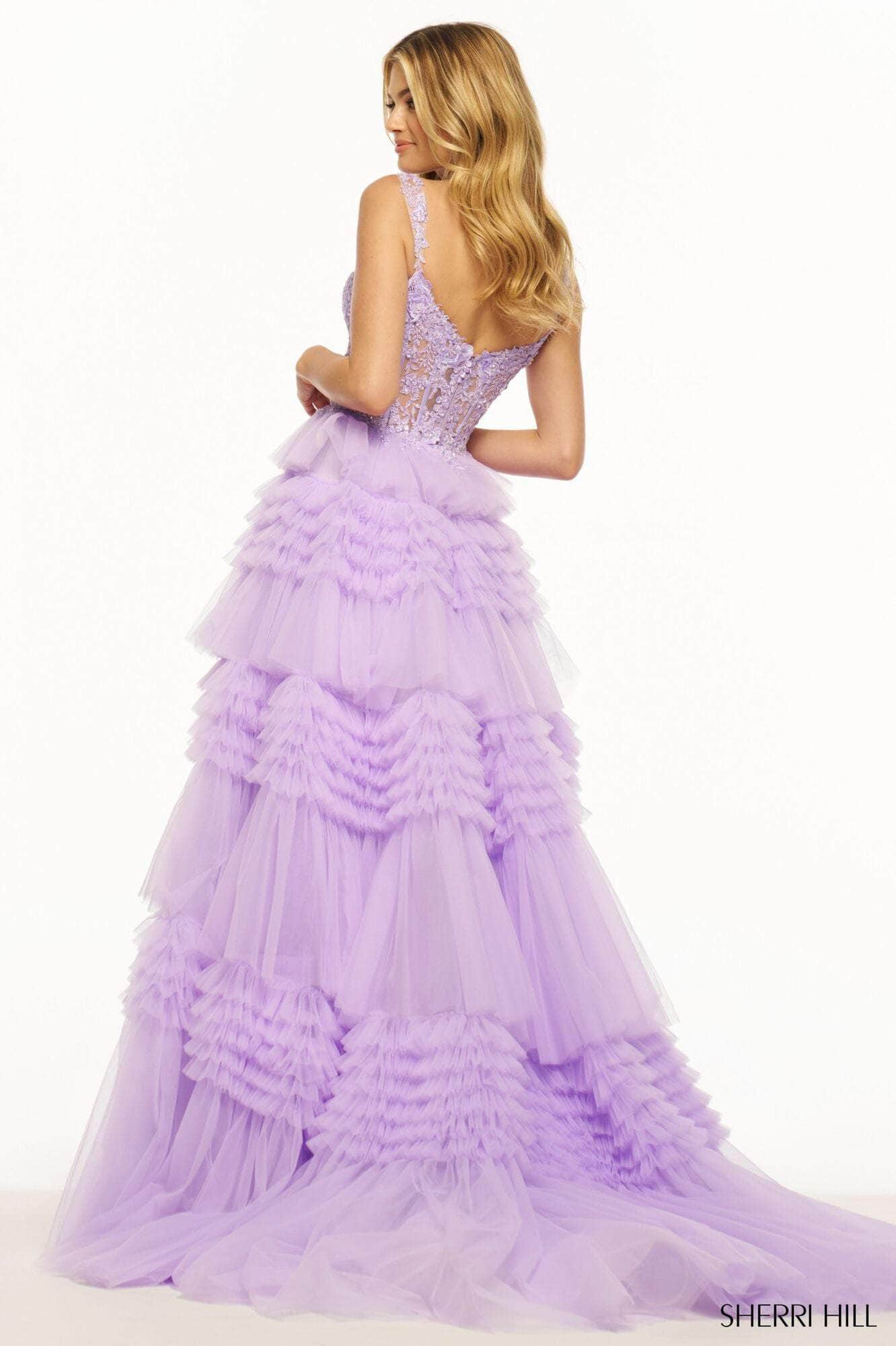 Sherri Hill 56019 - Lace Corset Ballgown Special Occasion Dress