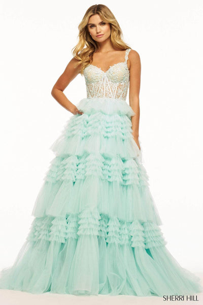 Sherri Hill 56019 - Lace Corset Ballgown Special Occasion Dress