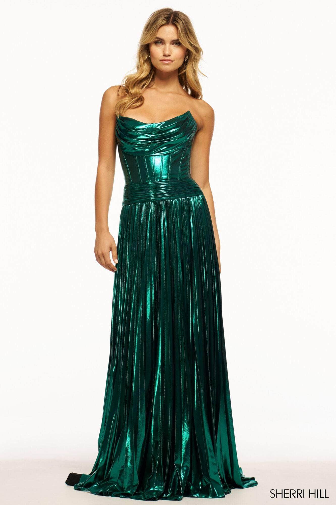 Sherri Hill 56020 - Cowl Corset Gown Special Occasion Dress