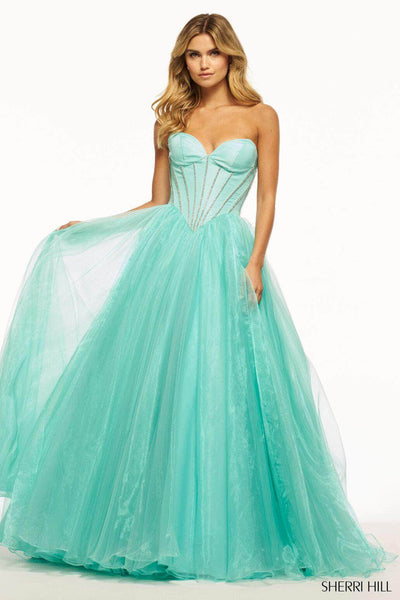 Sherri Hill 56028 - Sweetheart Basque Evening Gown Special Occasion Dress